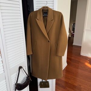 Madewell Women’s Brown Atlas Cocoon Coat